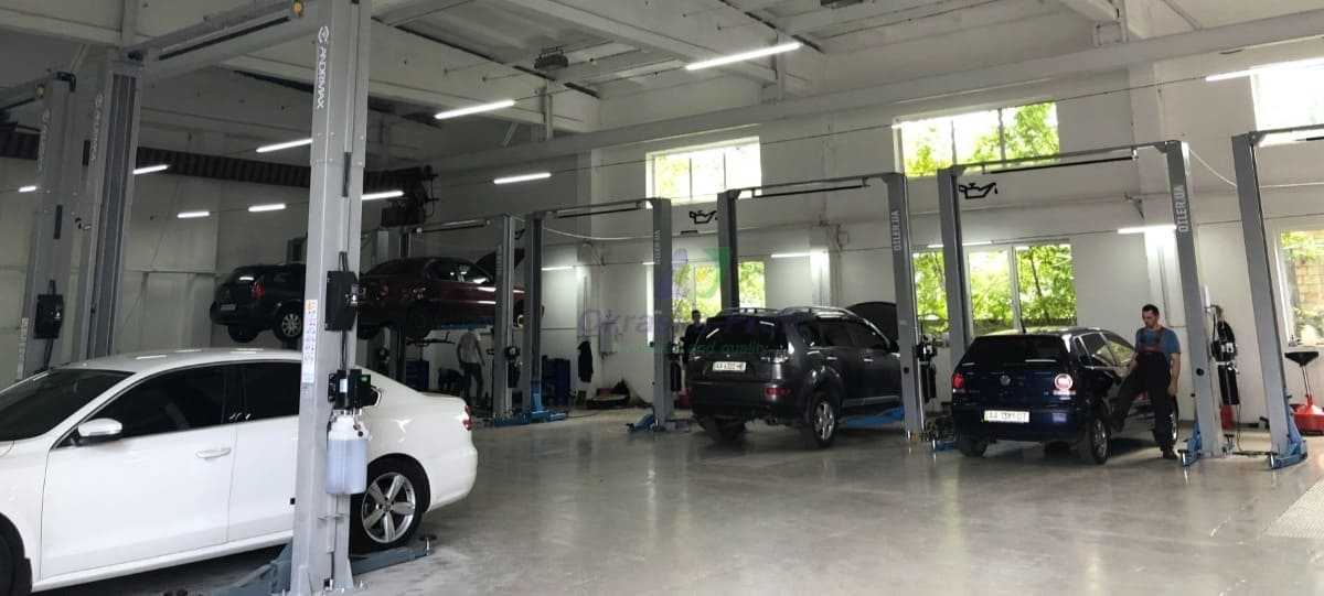 Покраска пола на СТО